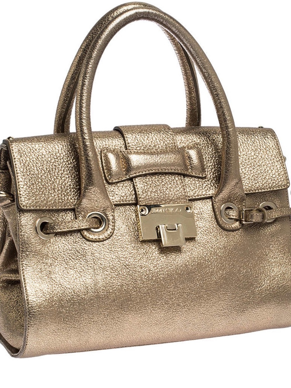 Jimmy Choo Rosalie 2 way nbag
Metallic Gold Satchel Handbag - Women Bags - Picture 4 of 8